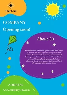 Children's Center Leaflet template