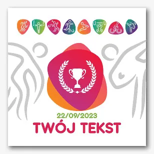 Szablon banera zawodów sportowych