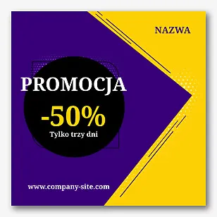 Szablon banera reklamowego