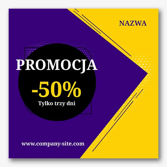 Szablon banera reklamowego
