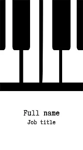 Predloga vizitke pianista