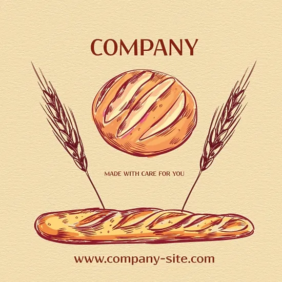Bakery Sticker Template
